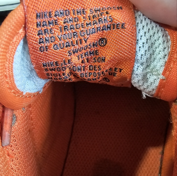 Nike Dunk Low (GS) Phantom Black Safety Orange "Halloween" Kid’s Size 1y - Picture 7 of 8